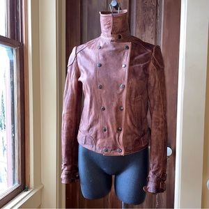 Like New! 🔥 Free People Lambskin Moto Jacket